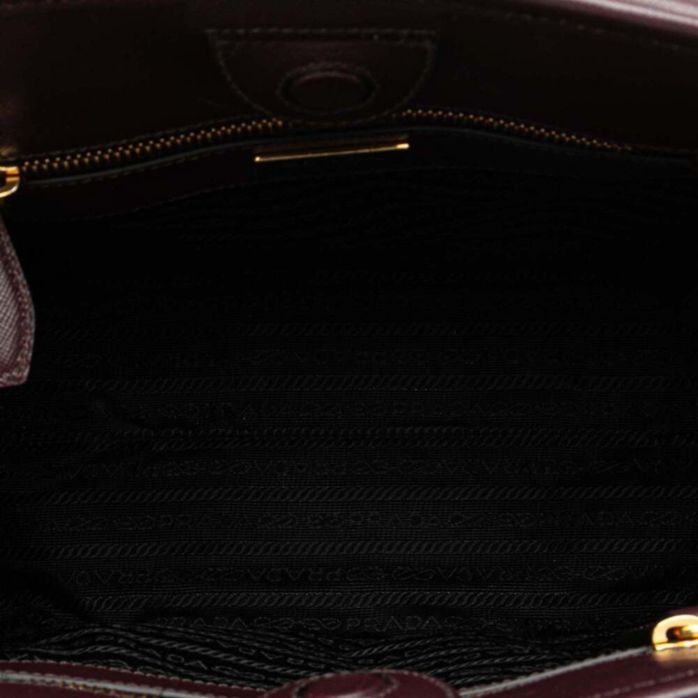 PRADA Purple Leather Shoulder Bag - Picture 5 of 10